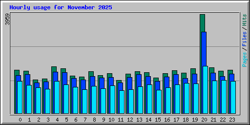 Hourly usage for November 2025