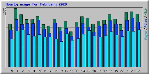 Hourly usage for February 2026